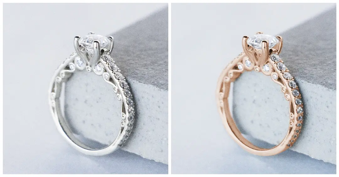 Vàng hồng và vàng trắng cái nào đắt hơn