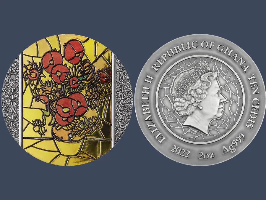 Nghệ thuật Xu bạc Sunflowers