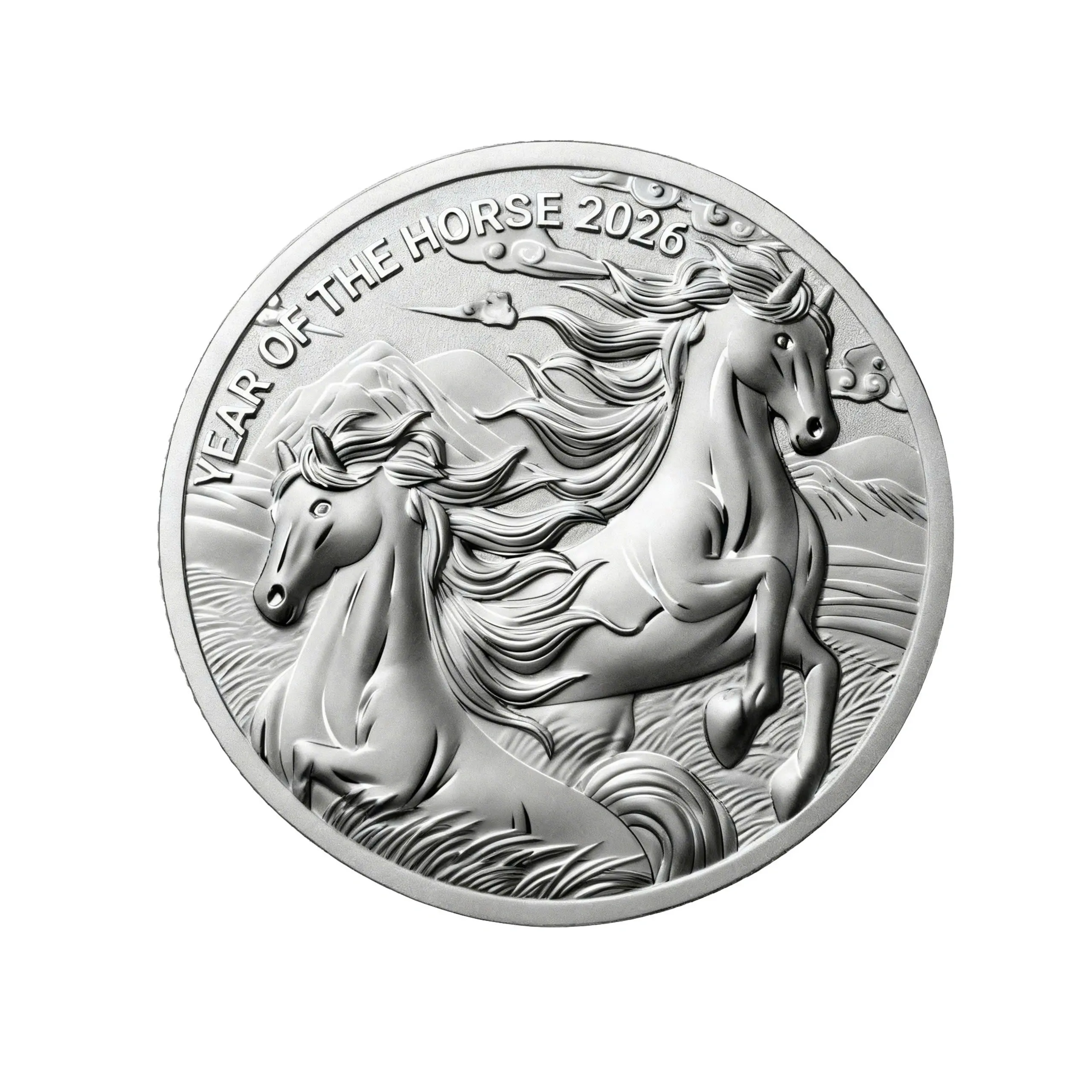 Cận cảnh chi tiết dập nổi 3D tuyệt đẹp của Song Mã Hưng Thịnh. Hai chú ngựa dũng mãnh tượng trưng cho sự hợp tác và phát triển