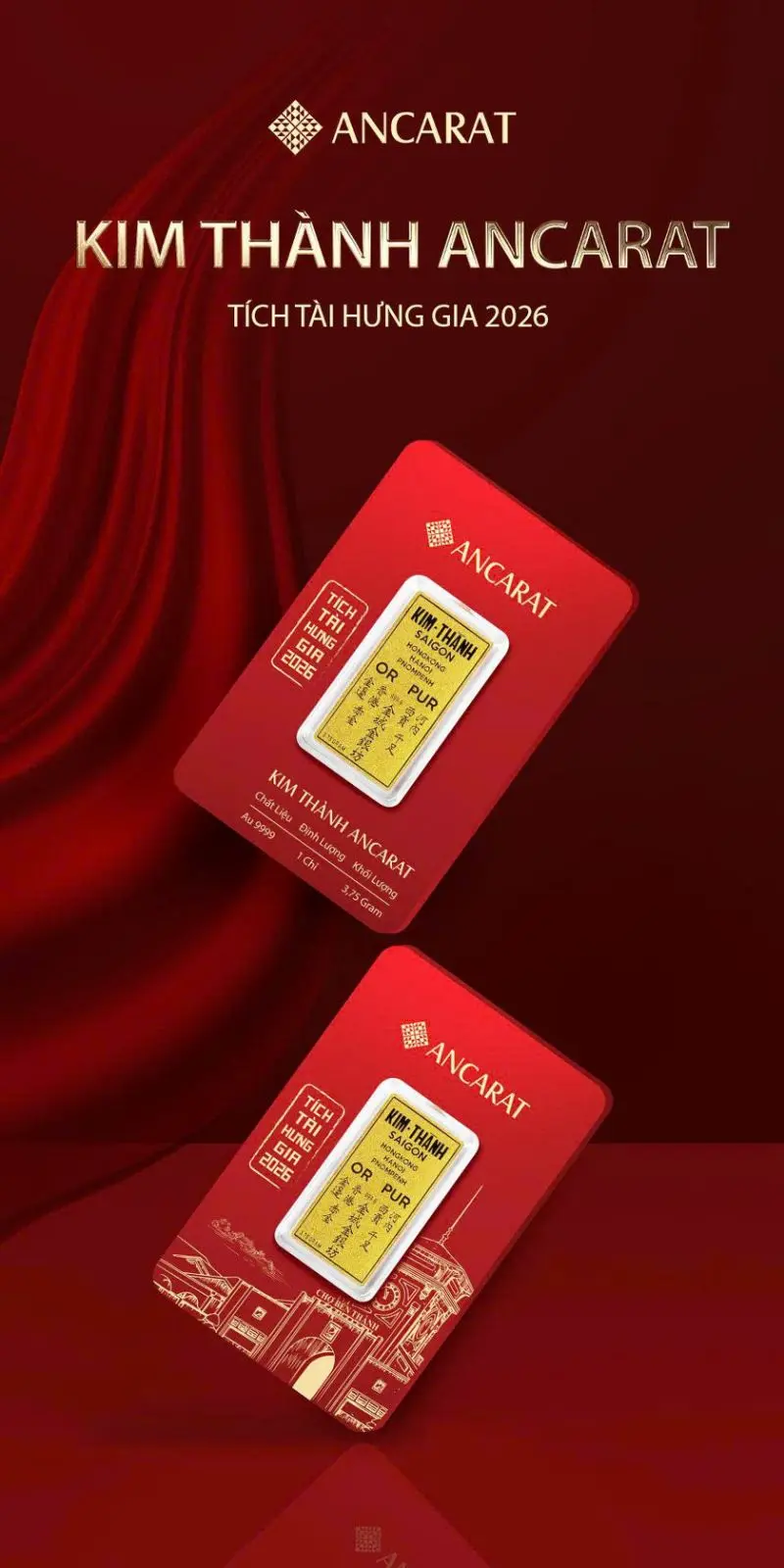 Cận cảnh thẻ Vàng Nam Kim Thành Chợ Bến Thành 999.9 tinh xảo. Đây là giải pháp quà tặng đối tác hoàn hảo, kết hợp giữa giá trị tài sản ròng và hơi thở văn hóa Sài Gòn.