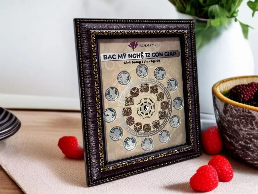 Bạc mỹ nghệ 12 con giáp