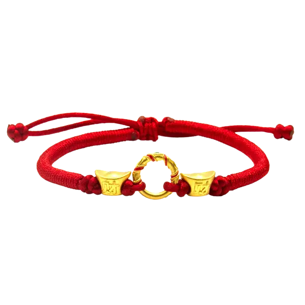 Vòng Tay Charm Vàng 24K Vòng Càn Khôn Phối Nén Vàng