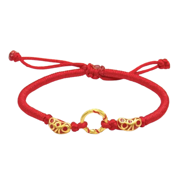 Vòng tay Charm Vàng 24K Vòng Càn Khôn Na Tra phối Củ lạc – May mắn – Tài lộc