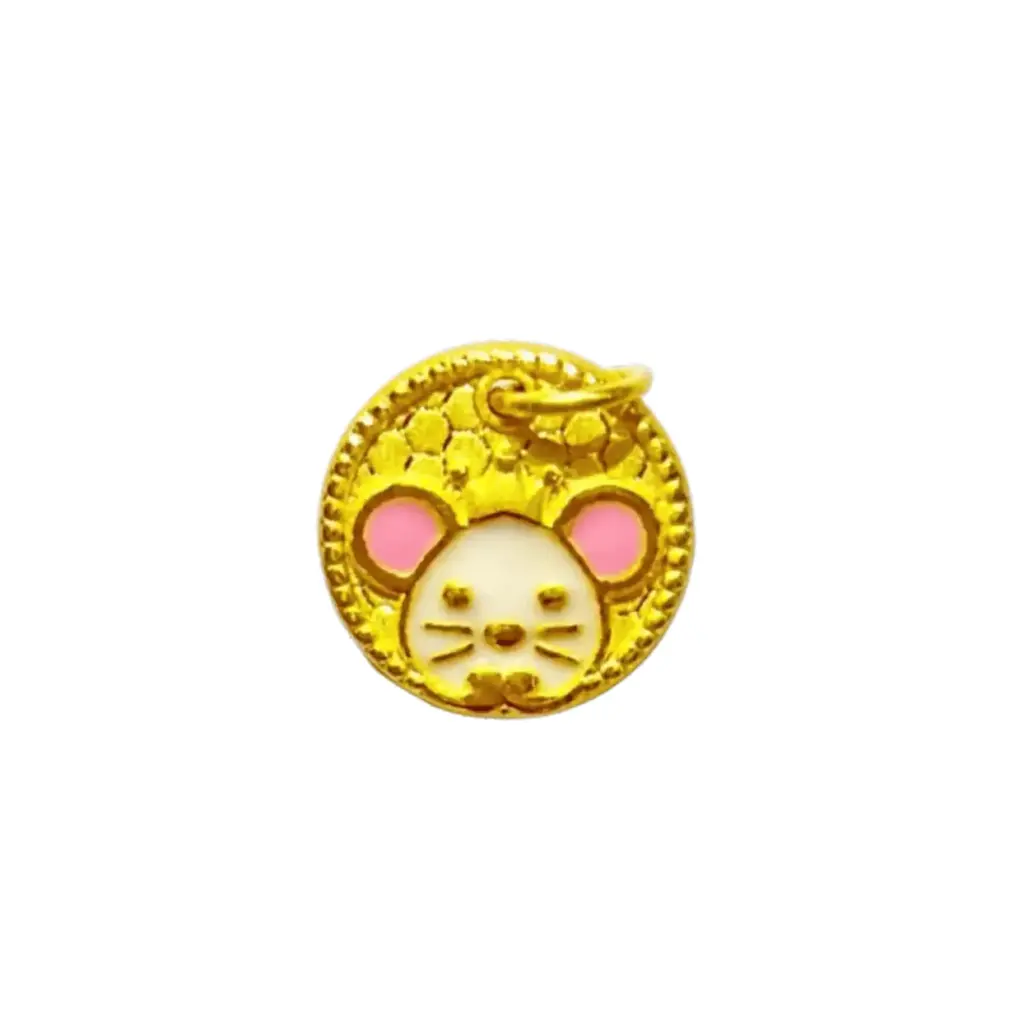 Mặt dây Vàng 24K Kim Tí vương miện MS14