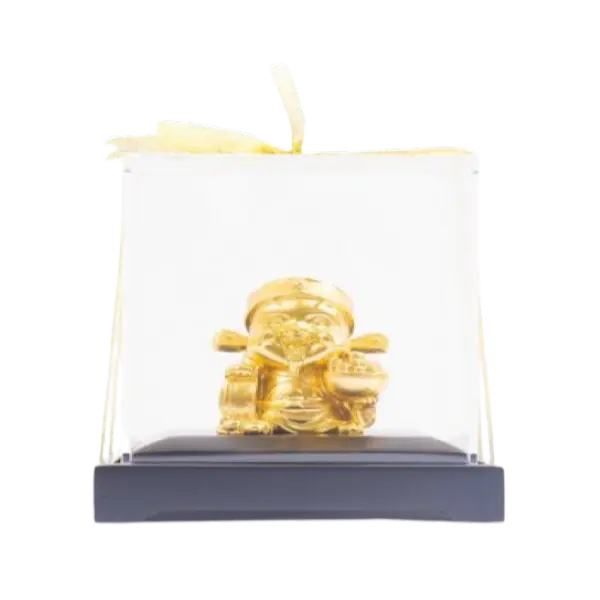 Tượng Mạ Vàng 24K Thần Tài Cầm Nén Vàng Tài lộc