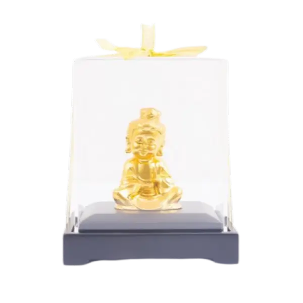 Tượng mạ vàng 24K Phật Bà – Bình an – May mắn