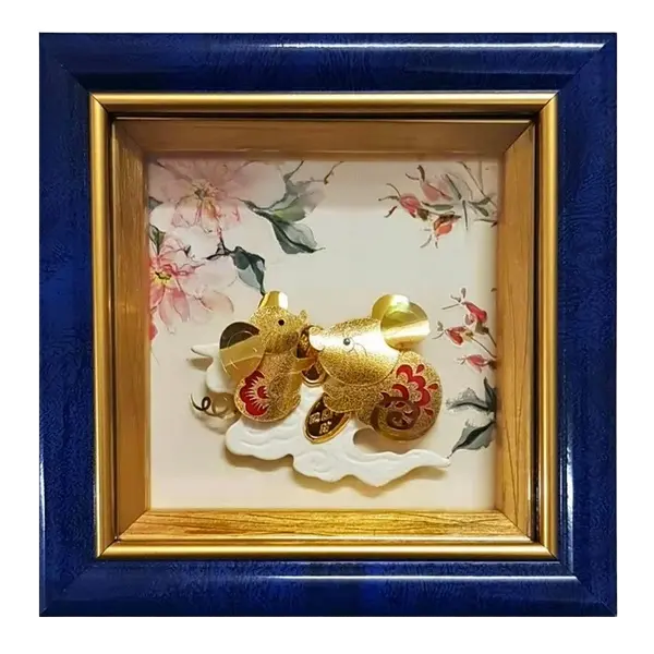 Tranh Mạ Vàng 24K Kim Tý Mùa Xuân