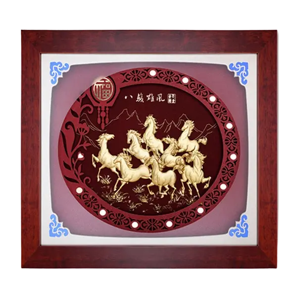 Tranh Mạ Vàng 24K Mã Đáo Thành Công Phong Thủy