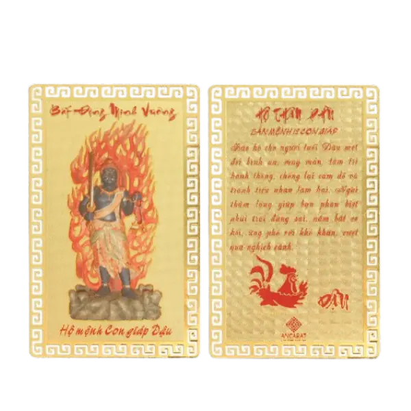 Hộ Thân Phù mạ vàng Bản Mệnh Tuổi Dậu