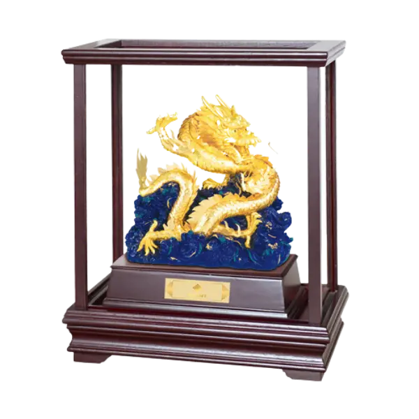 Tượng mạ vàng 24k Ngọc Long Phú Quý
