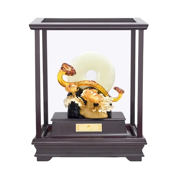 Tượng mạ vàng 24K Bách Niên Phú Quý