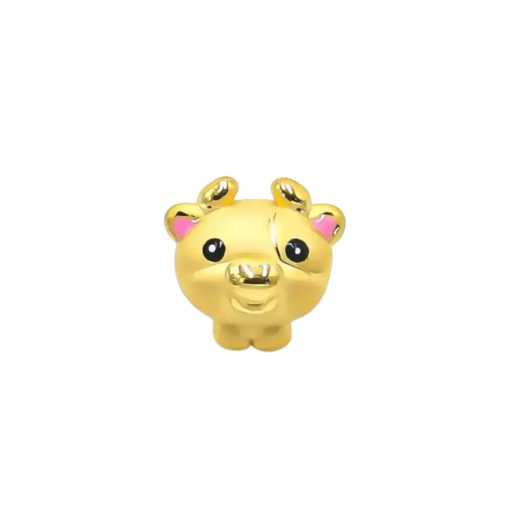 Charm Vàng 24k Kim Sửu MS12 Tài Lộc