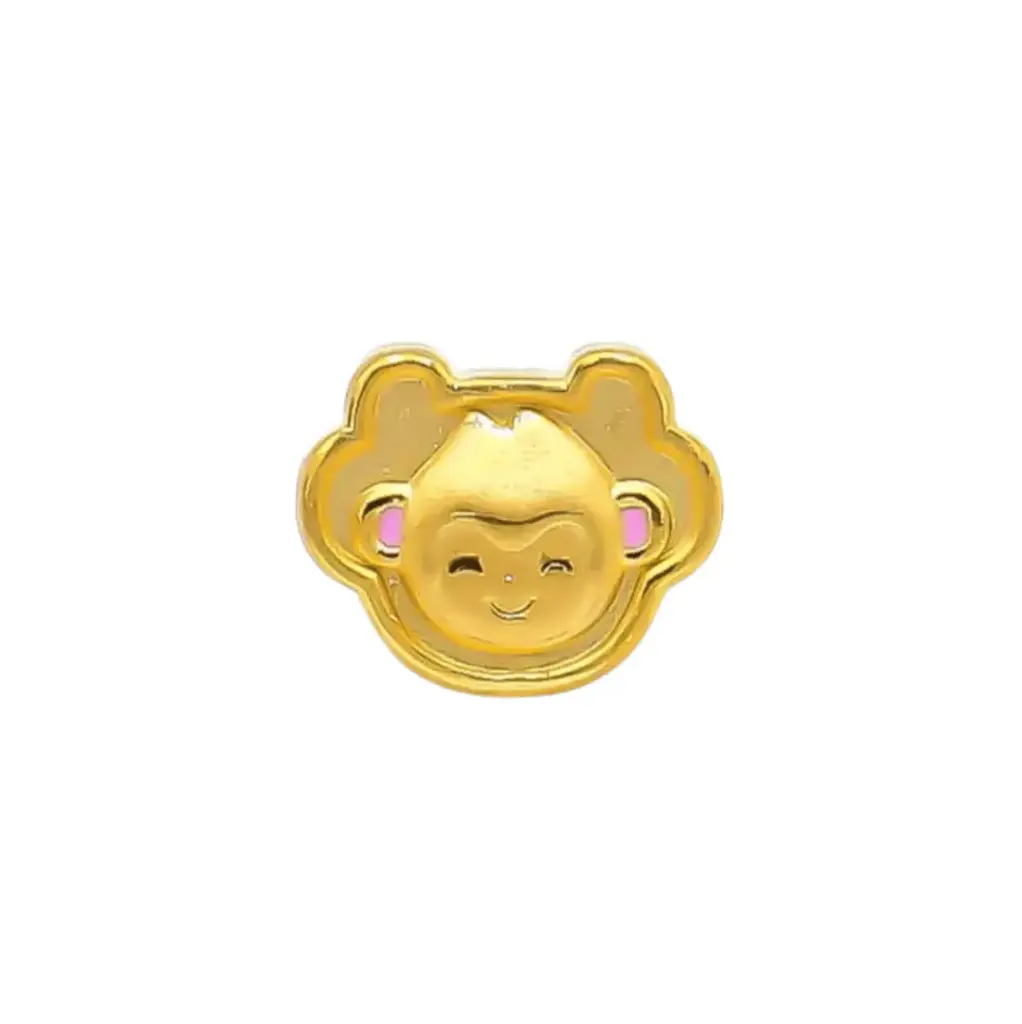 Charm Vàng 24K Kim Thân Khánh Vàng Chữ Phúc