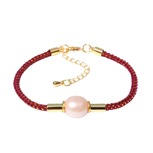 Vòng tay charm ngọc bọc bạc cao cấp mix bạc