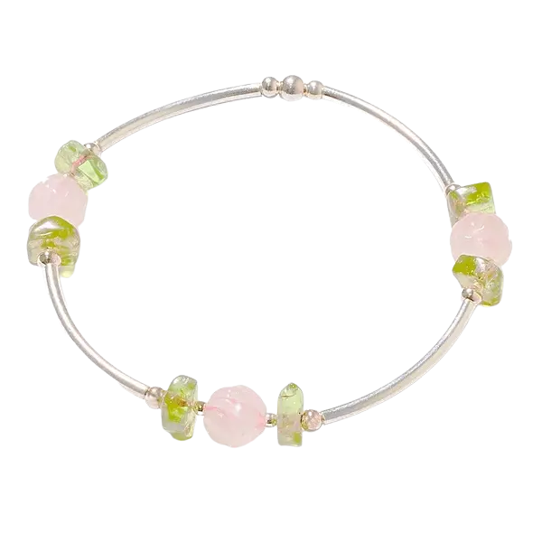 Vòng tay đá Thạch anh cắt giác – May mắn – Tình duyên