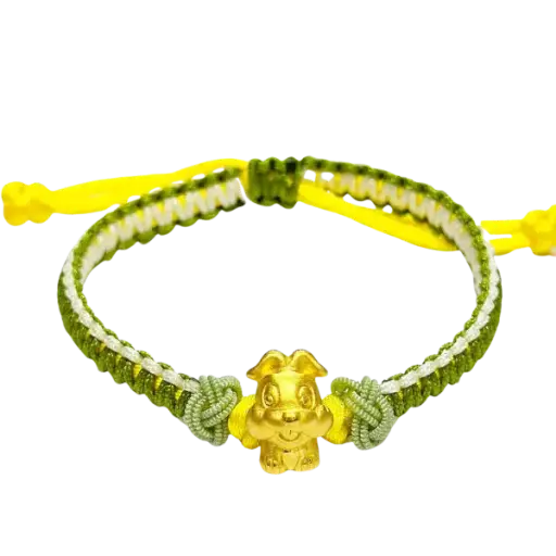 [AG9992.C004.001] Vòng Tay Charm Vàng 24K Tuổi Mão (thỏ) – may mắn – tài lộc