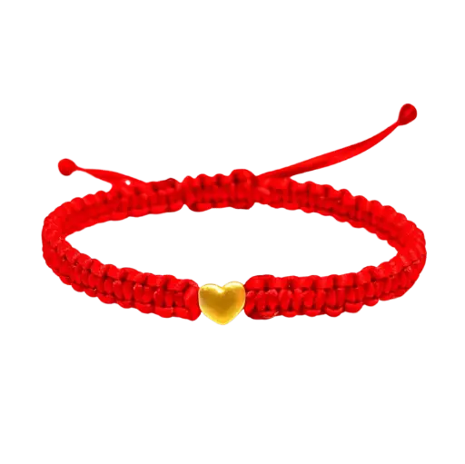 [AG9992.C069.034] Vòng Tay Charm Vàng 24K Trái tim MS01 Size XS