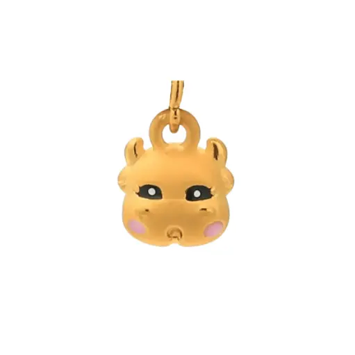 [AG9992.M002.157] Mặt dây Vàng 24K Kim Sửu May Mắn