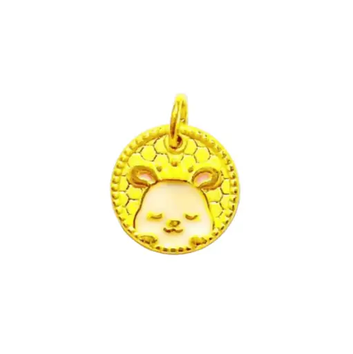 [AG9992.M004.159] Mặt dây Vàng 24K Kim Mão vương miện MS14