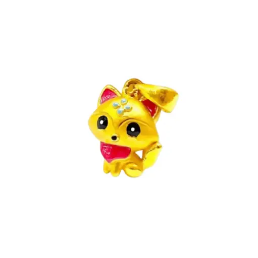 [AG9992.M023.023] Mặt dây Vàng 24K Hồ Ly