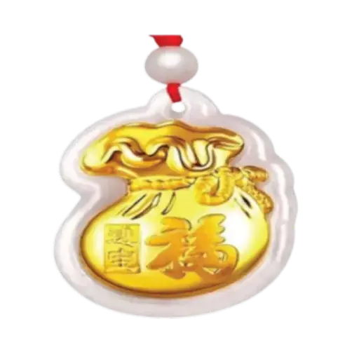 [AO9992.M096.002] Mặt Ngọc Phỉ Thúy Bao Đựng Tiền Chữ Phúc Tài Lộc