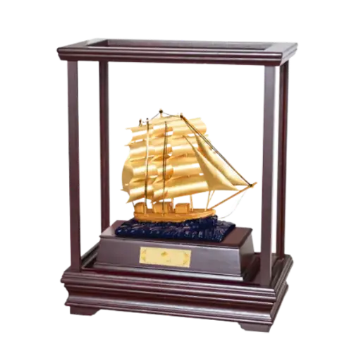 [AO9992.Q266.00005] Tượng mạ vàng 24k Nhất Phàm Phong Thuận