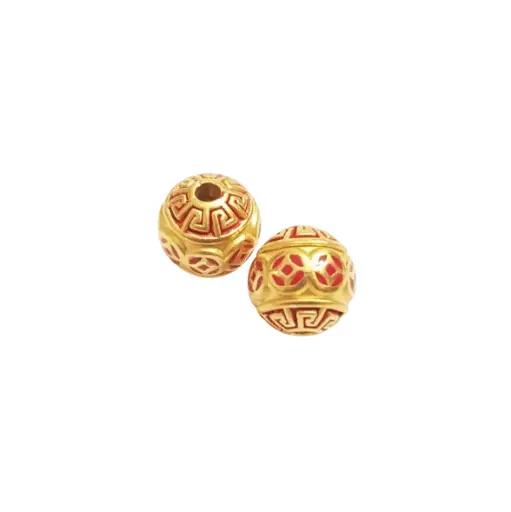[AG9992.C103.040] Charm Vàng 24K kim tiền 10mm ES12